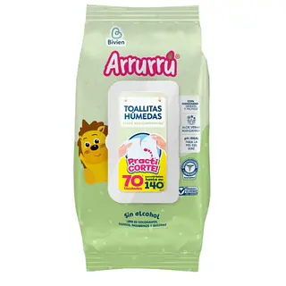 Arrurru Toallitas Aloe X70