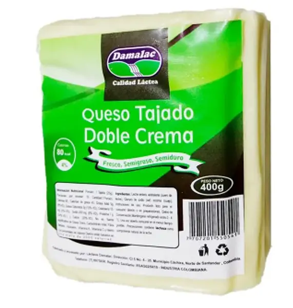 Damalac Queso Doble Crema 400g X16