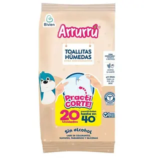 Arrurru Toallitas Avena 20und