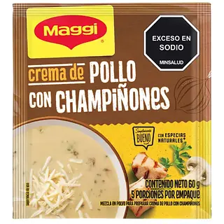 Maggi Crema Pollo Champiñon X60g