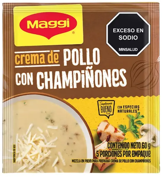 Maggi Crema Pollo Champiñon X60g