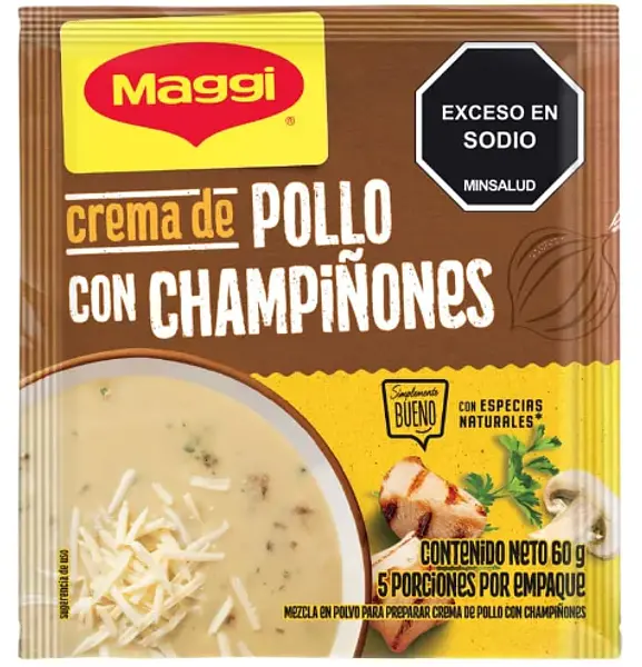 Maggi Crema Pollo Champiñon X60g