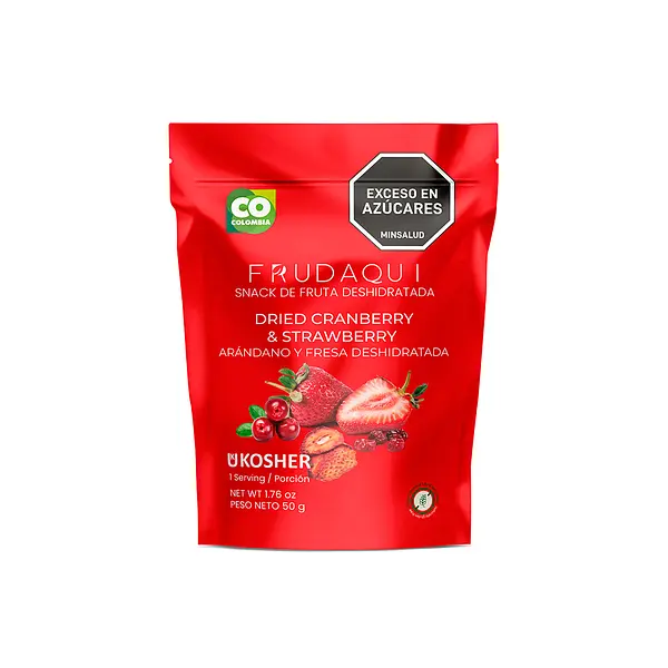 Snack Arandano Y Fresa Deshidratada 50gr
