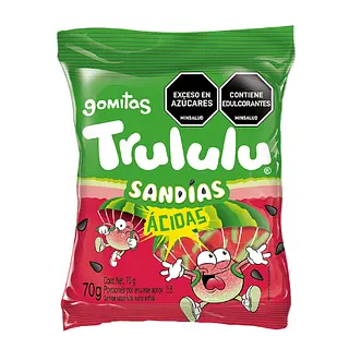 Gomas Trululu Sandias Acidas 70g