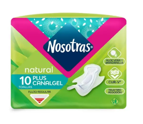 Nos Toalla Nat Plus Canalgel X10
