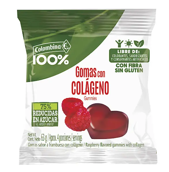 Colomb. Gomas 100% Colageno 63gr