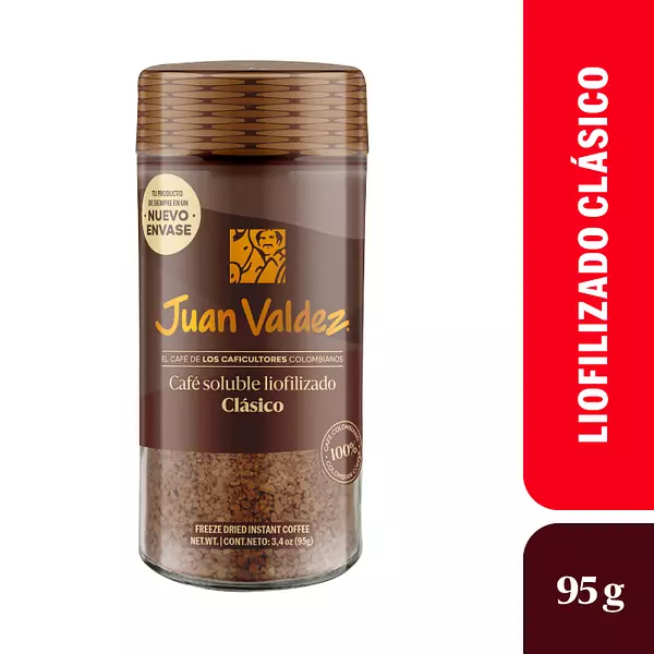 Café Liofilizado Juan Valdez Clásico 95gr