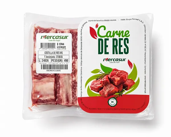 Mecasur Carne Costilla De Res Kilo