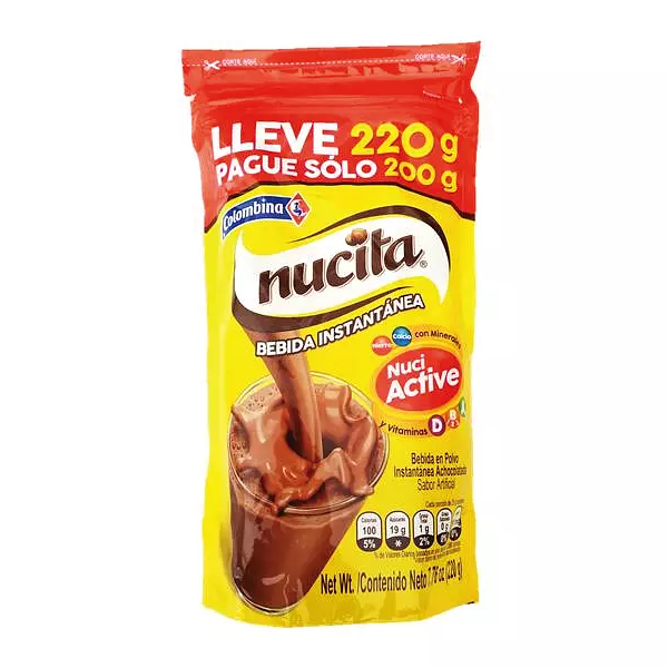 Colombina Nucita Pague200gr Lleve220gr