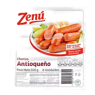 Zenu Chorizo Antioqueño X8