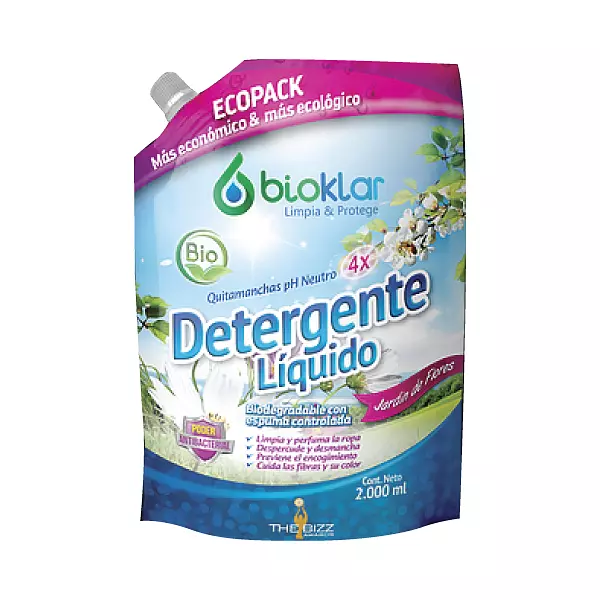 Detergente Bioklar Liquido Ecopack 1800 Ml