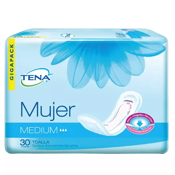 Tena Mujer Medium x 30 Toalla