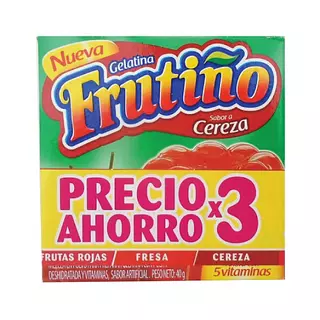 Gelatina Frutiño Fres-Cerez-Rojas X3