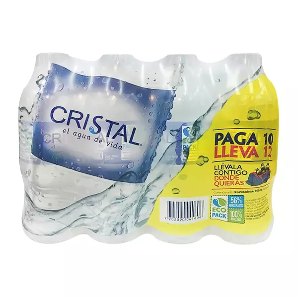 AGUA CRISTAL 600ML 24 PACK –