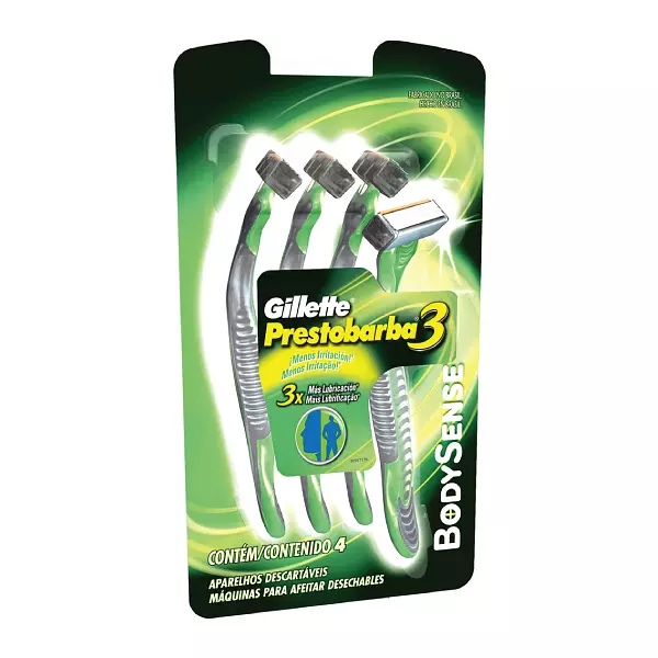 Gillette Prestobarba Bodysense 3x4
