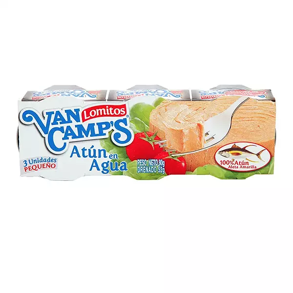 Atún Van Camps Lomitos En Agua X3