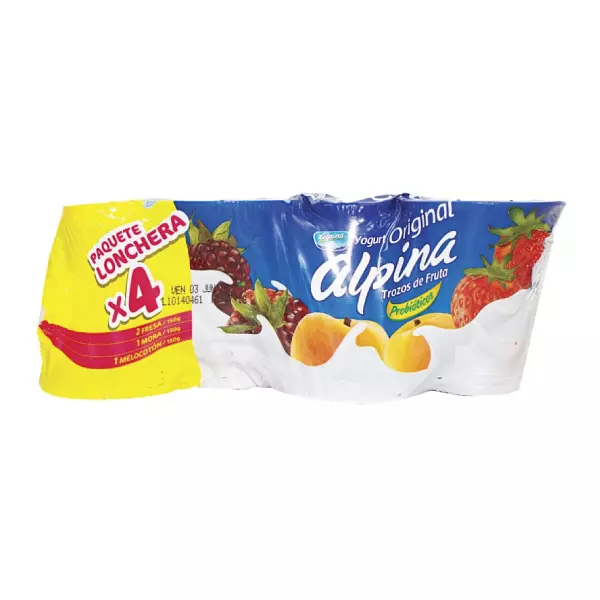 Yogurt Alpina Surtido X4