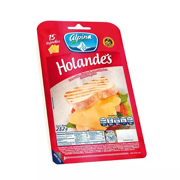 Queso Holandes Alpina Tajado X15