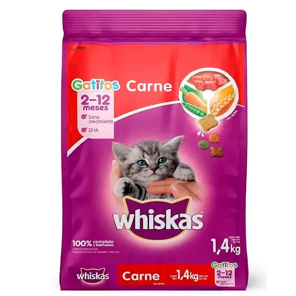 Purina para Gatos Whiskas Gatitos Carne