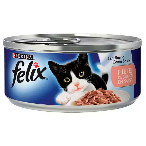 Alimento Humedo para Gatos Felix Filete Salmon de Salsa