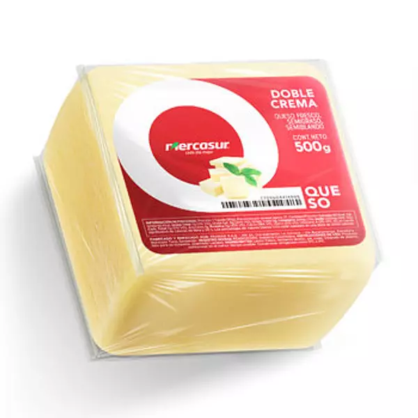 Queso Doble Crema Compacto Mercasur 500gr