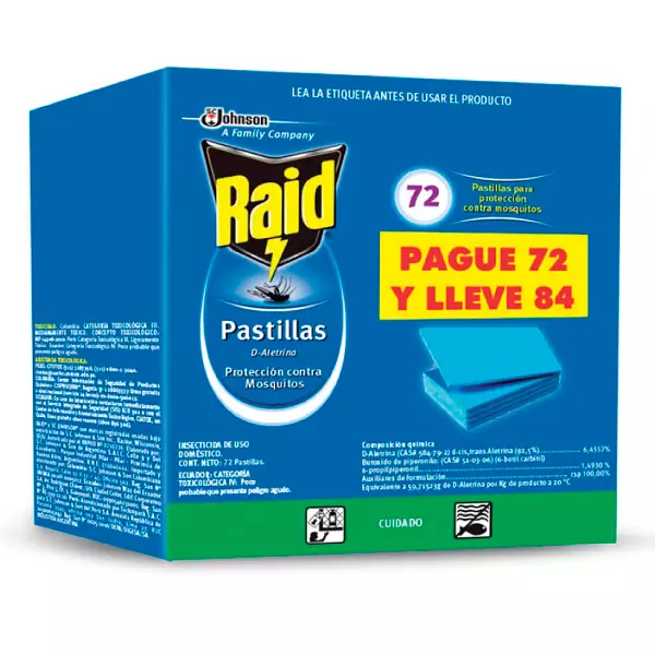 Insectisida Raid Pastillas