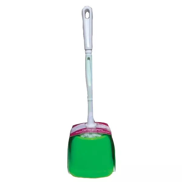 Cepillo Sanitario Red con Base Verde