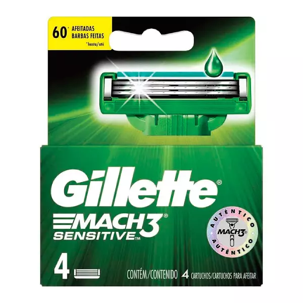 Gillette Mach3 Sensitive Cartuchos para Afeitar