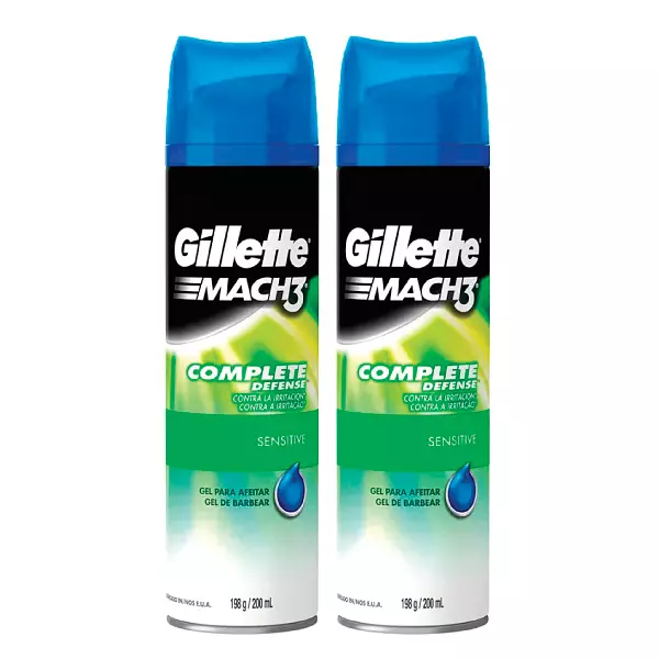 Espuma para Afeitar Gillette Mach3 Gel Sensitive