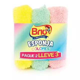 Brio Esponja Para La Cocina Colores