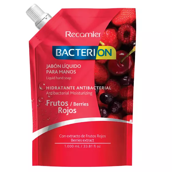 Bacterion Jabon Liquido Frutos Rojos