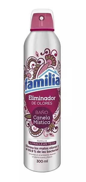 Ambientador Familia Eliminador Olor Baño Canela Mistica