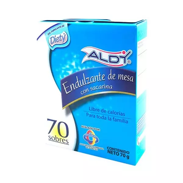 Stevia Aldy Sacarina 70 Sobres