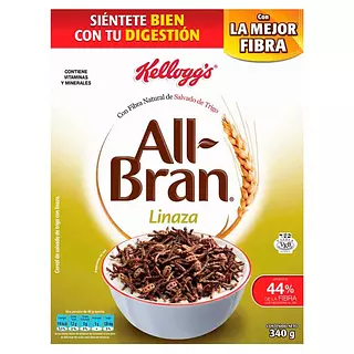 Cereal All-Bran Linaza Kelloggs
