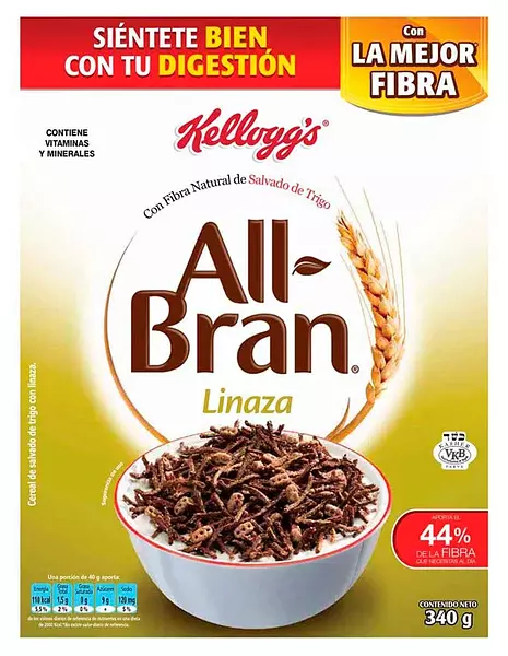 Cereal All-Bran Linaza Kelloggs