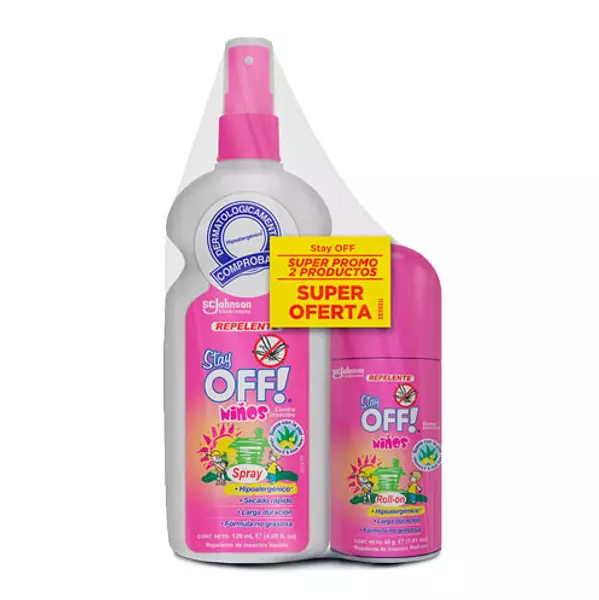 Stay Off Spray Niños Gts Stay Roll