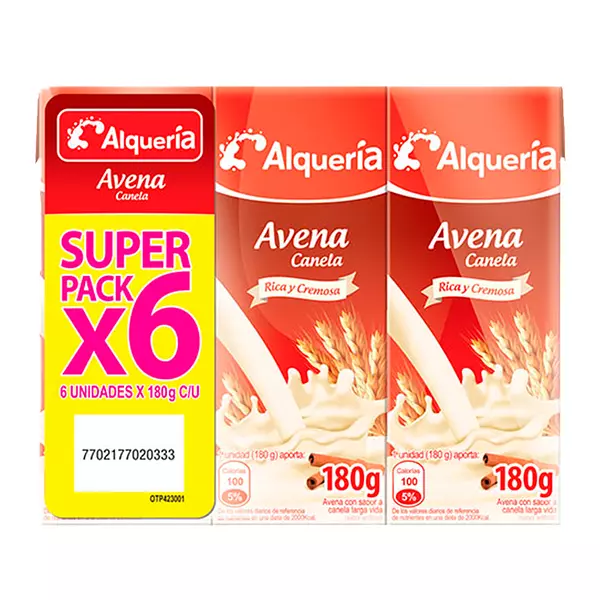 Avena Canela Alquería X6 Tetrapak