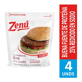 Zenu Hamburguesa Preasada