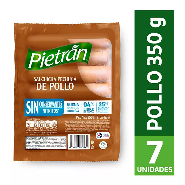 Pietran Salchicha Pollo Sin C