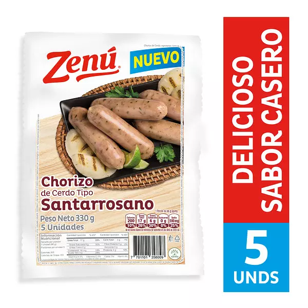 Zenu Chorizo Santarrosano X5