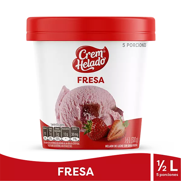 Crem Helado Tradicional Fresa Nl