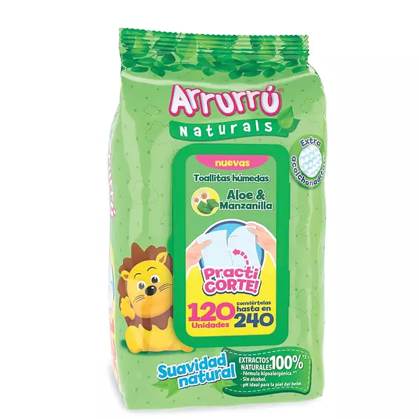 Pañitos Húmedos Arrurú Aloe Vera