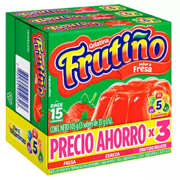 Gelatina Mang+ Fram+ Cere Pack X3