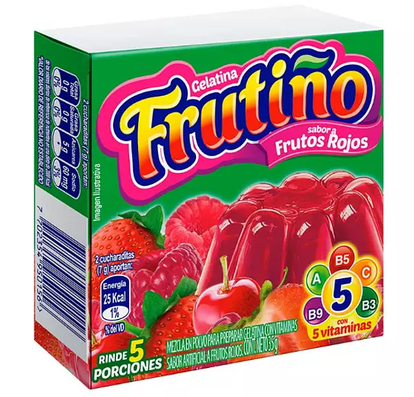 Gelatina Frutiño Frutos Rojos