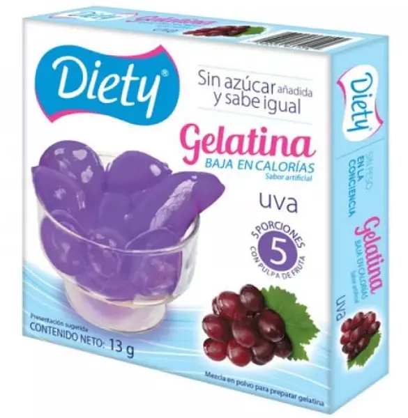 Gelatina Diety Uva