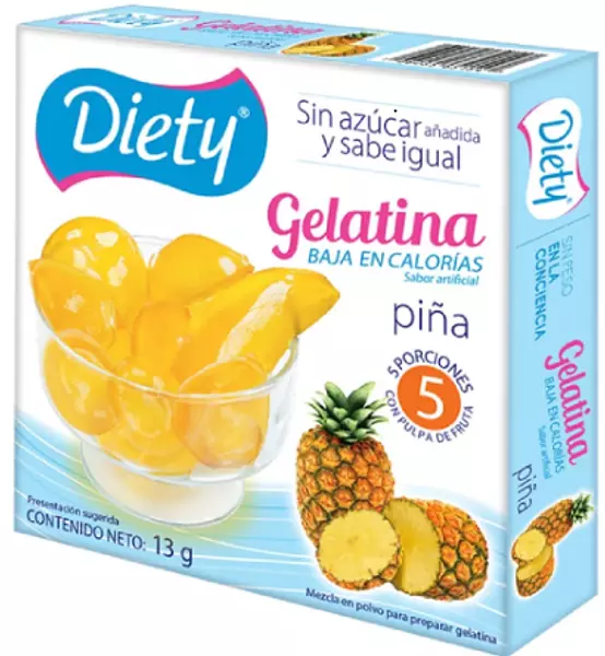 Gelatina Diety Piña