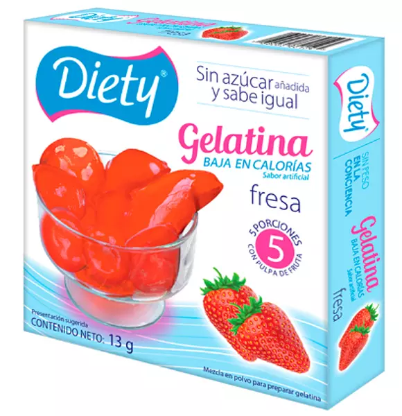 Gelatina Diety Fresa