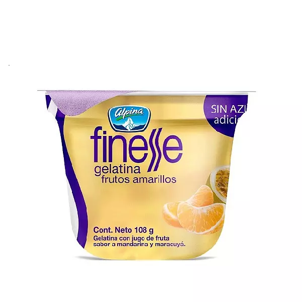 Gelatina Finesse Alpina Frutos Amarillos
