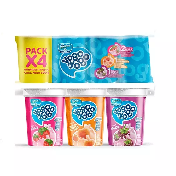 Yogurt Yogo Yogo Alpina Vaso X4