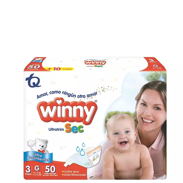 Pañales Winny Ultratrin Sec Etapa 3 / G